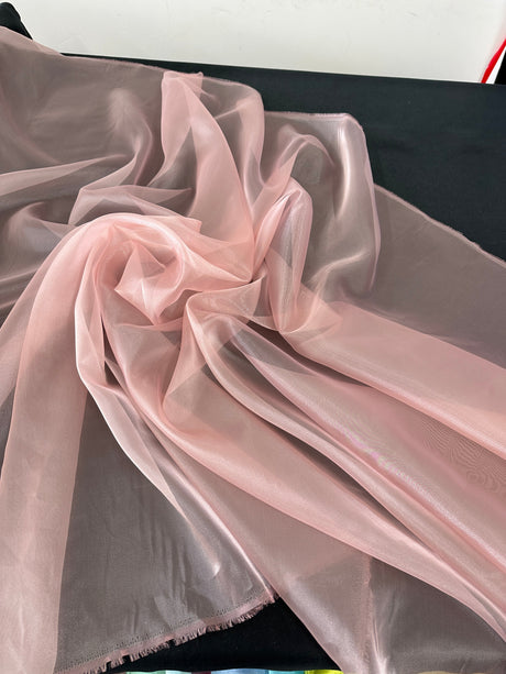Shiny Crystal Organza Blush