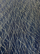 Gold Glitter Lace on Mesh