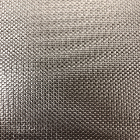 Embossed PVC Sheeting Plastic Vinyl Fabric - Gold, Silver Embossed Pattern, 48-54" Width (1 Yard)