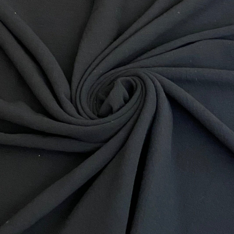 Black Crinkle Cotton Gauze