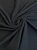 Black Crinkle Cotton Gauze