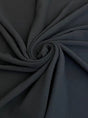 Black Crinkle Cotton Gauze
