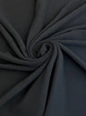 Black Crinkle Cotton Gauze