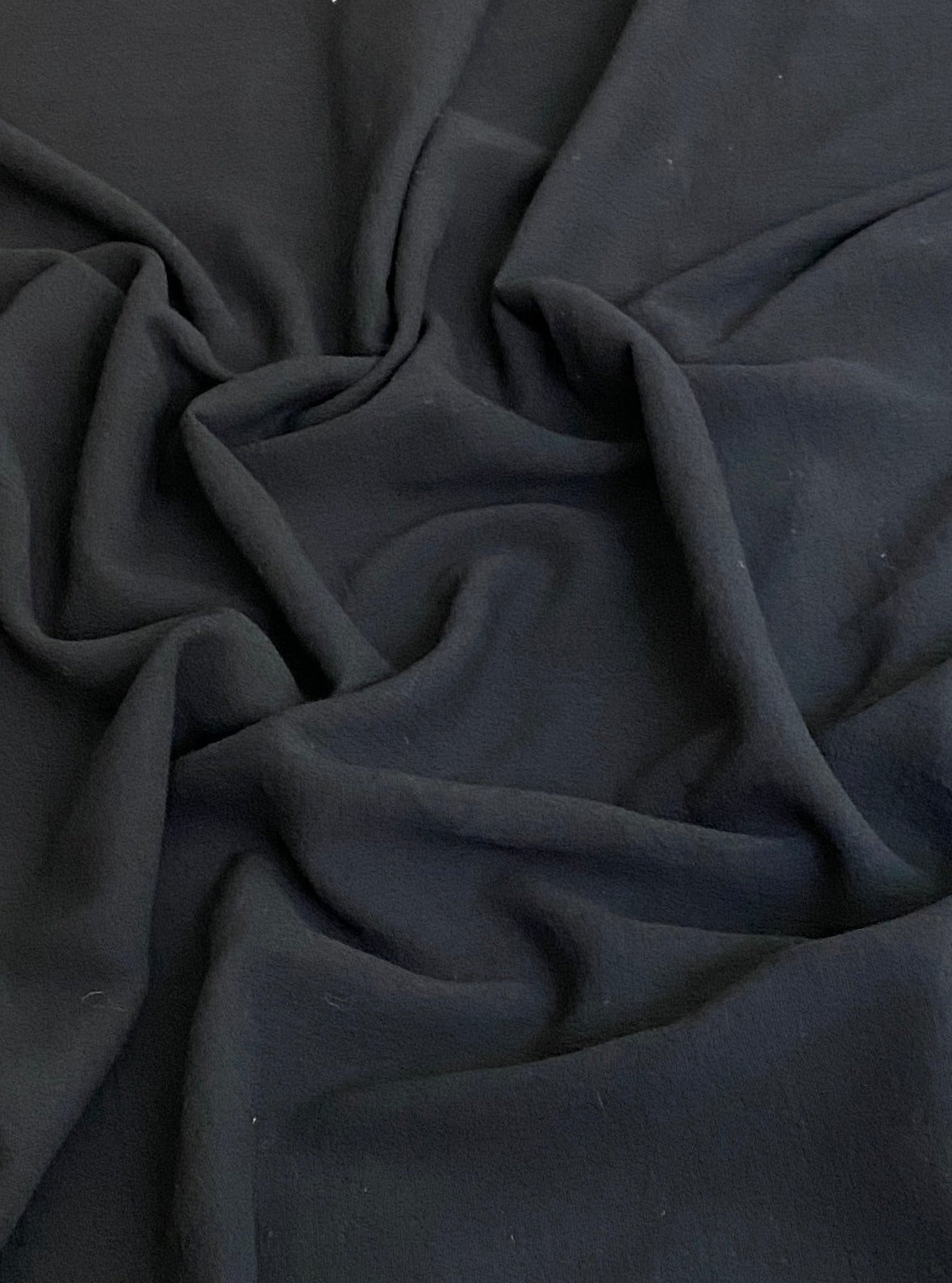 Black Crinkle Cotton Gauze