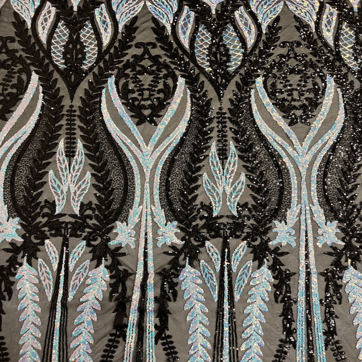 Stretch Sequins Fabric Alina Damask