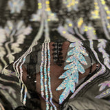 Stretch Sequins Fabric Alina Damask