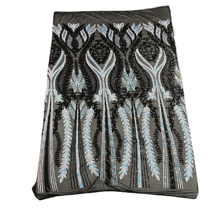 Stretch Sequins Fabric Alina Damask
