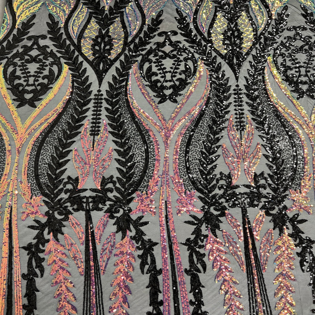 Stretch Sequins Fabric Alina Damask