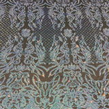 Stretch Sequins Fabric Luna Sequin Mesh