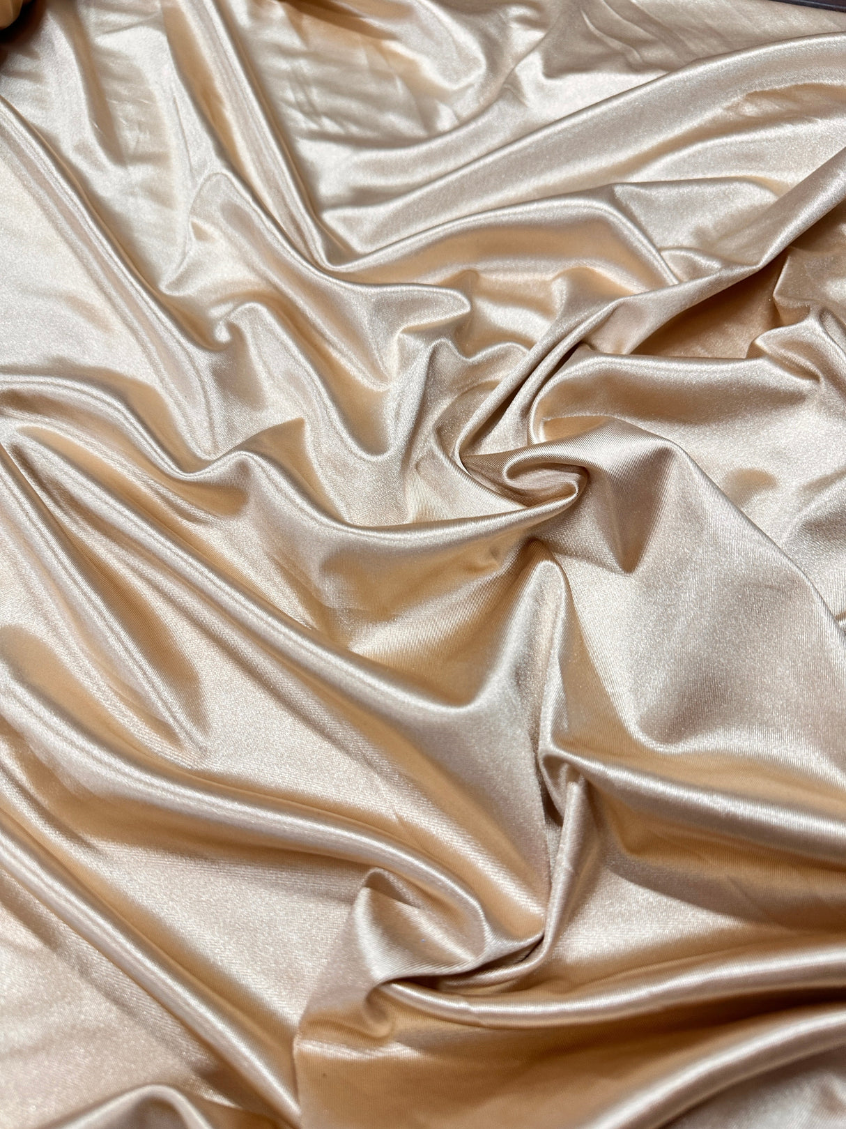 Shiny Nylon Spandex Champagne