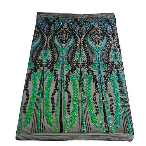 Stretch Sequins Fabric Alina Damask