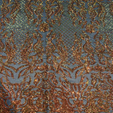 Stretch Sequins Fabric Luna Sequin Mesh