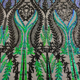 Stretch Sequins Fabric Alina Damask