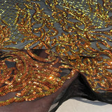 Stretch Sequins Fabric Luna Sequin Mesh