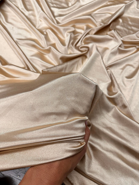 Shiny Nylon Spandex Champagne