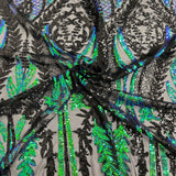 Stretch Sequins Fabric Alina Damask
