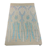Stretch Sequins Fabric Alina Damask