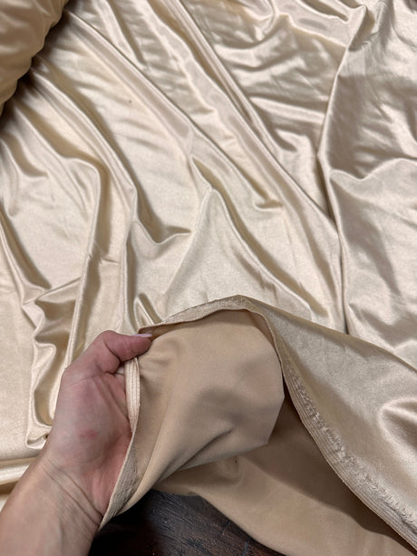 Shiny Nylon Spandex Champagne