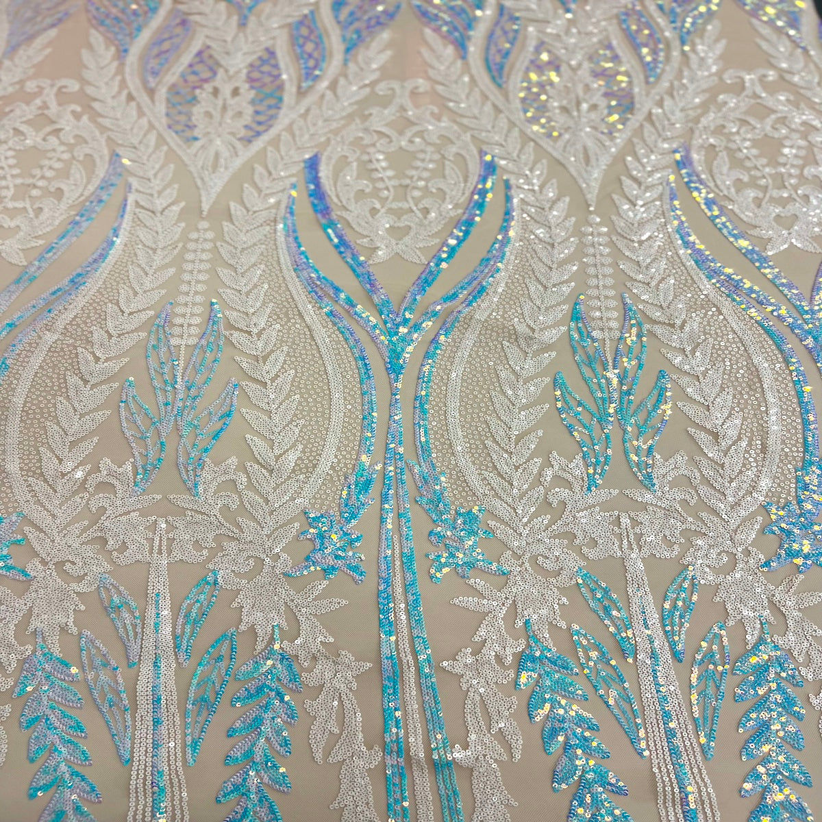 Stretch Sequins Fabric Alina Damask