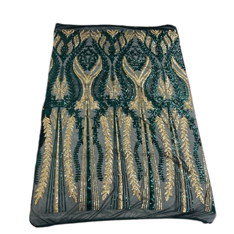Stretch Sequins Fabric Alina Damask