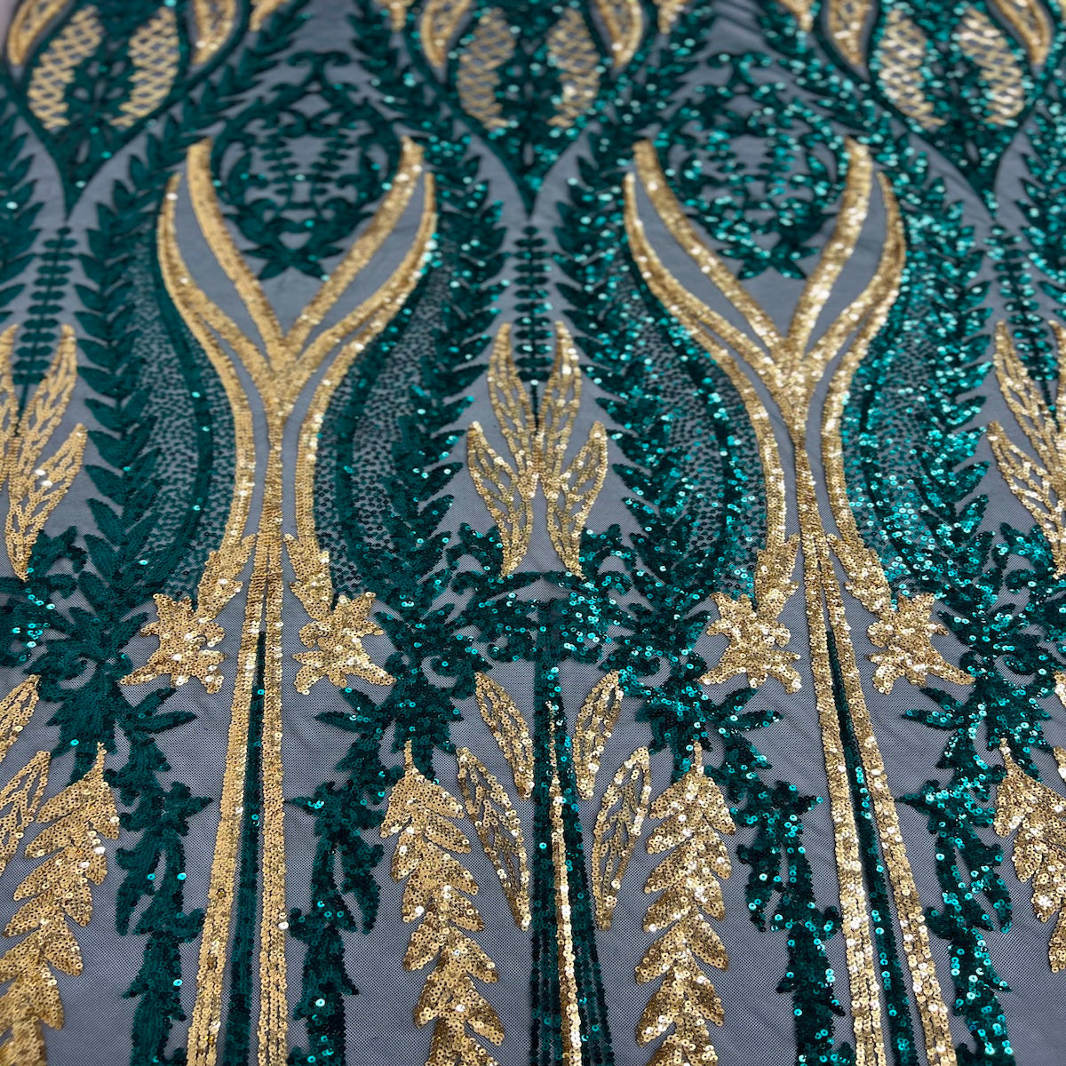 Stretch Sequins Fabric Alina Damask
