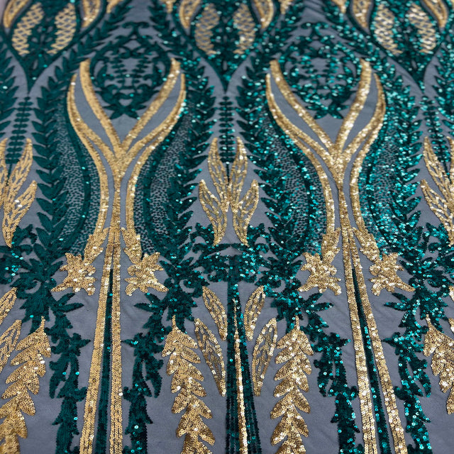 Stretch Sequins Fabric Alina Damask