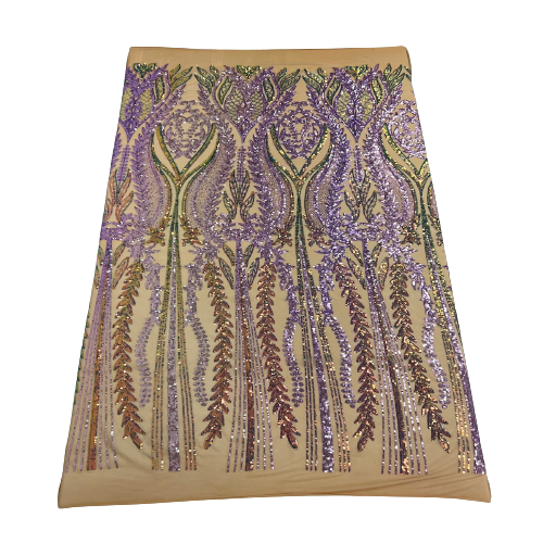 Stretch Sequins Fabric Alina Damask