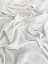 White Crinkle Cotton Gauze