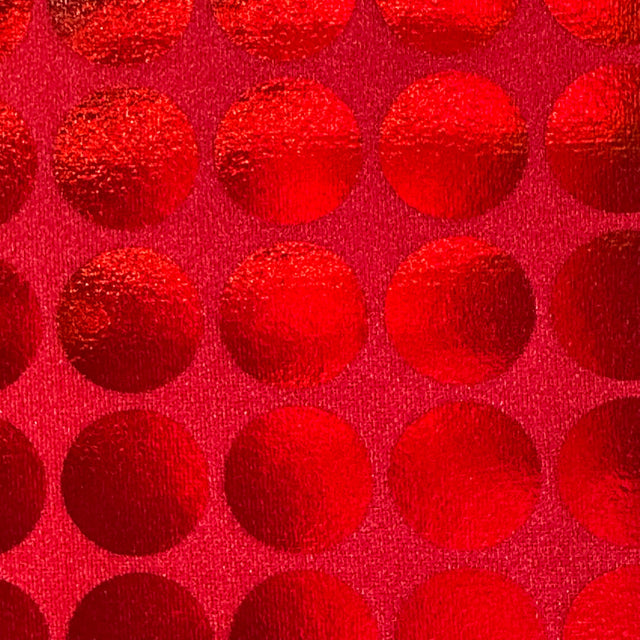 Nylon Spandex Reflection Circle Foil Fabric 60"