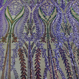 Stretch Sequins Fabric Alina Damask
