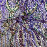 Stretch Sequins Fabric Alina Damask