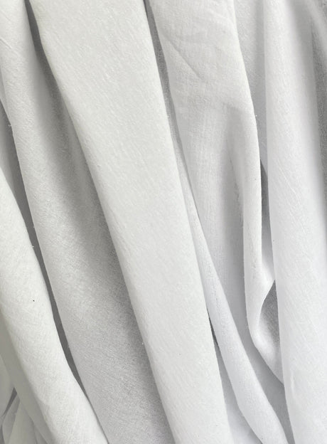 White Crinkle Cotton Gauze
