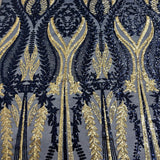 Stretch Sequins Fabric Alina Damask