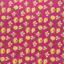 Poly Cotton Plumeria Clusters Fabric