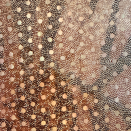 Polyester Spandex Zebra Hologram Fabric 60" Brown