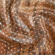Polyester Spandex Zebra Hologram Fabric 60" Brown
