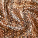Polyester Spandex Zebra Hologram Fabric 60" Brown