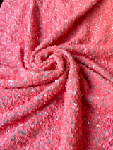 Sequin on Velvet Salmon Pink