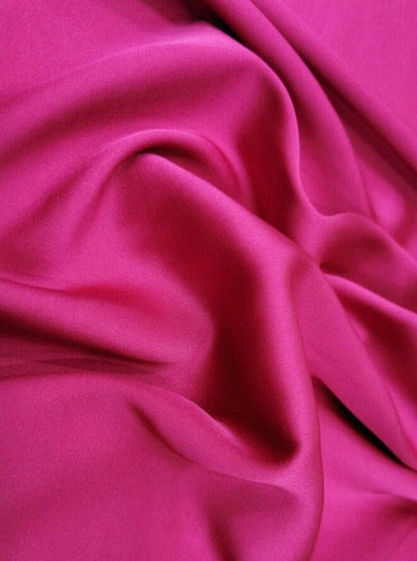 Stretch Silk Charmeuse Hot Pink