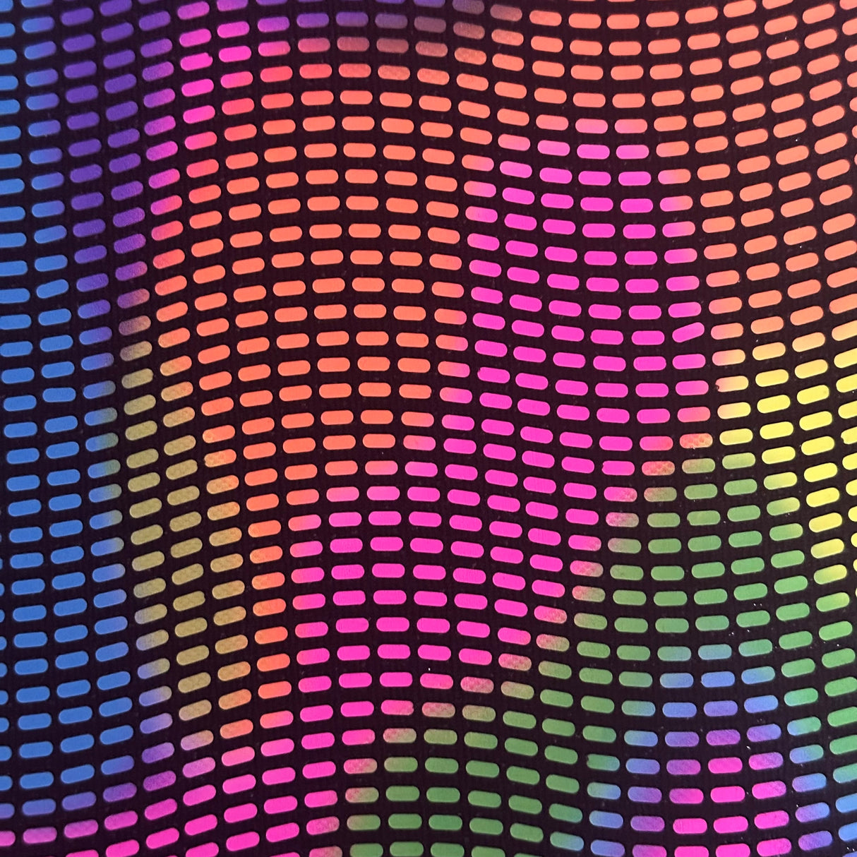 Nylon Spandex Metallic Neon Square Trans Sequin Fabric, 60" Wide, Multi Color