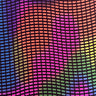 Nylon Spandex Metallic Neon Square Trans Sequin Fabric, 60" Wide, Multi Color