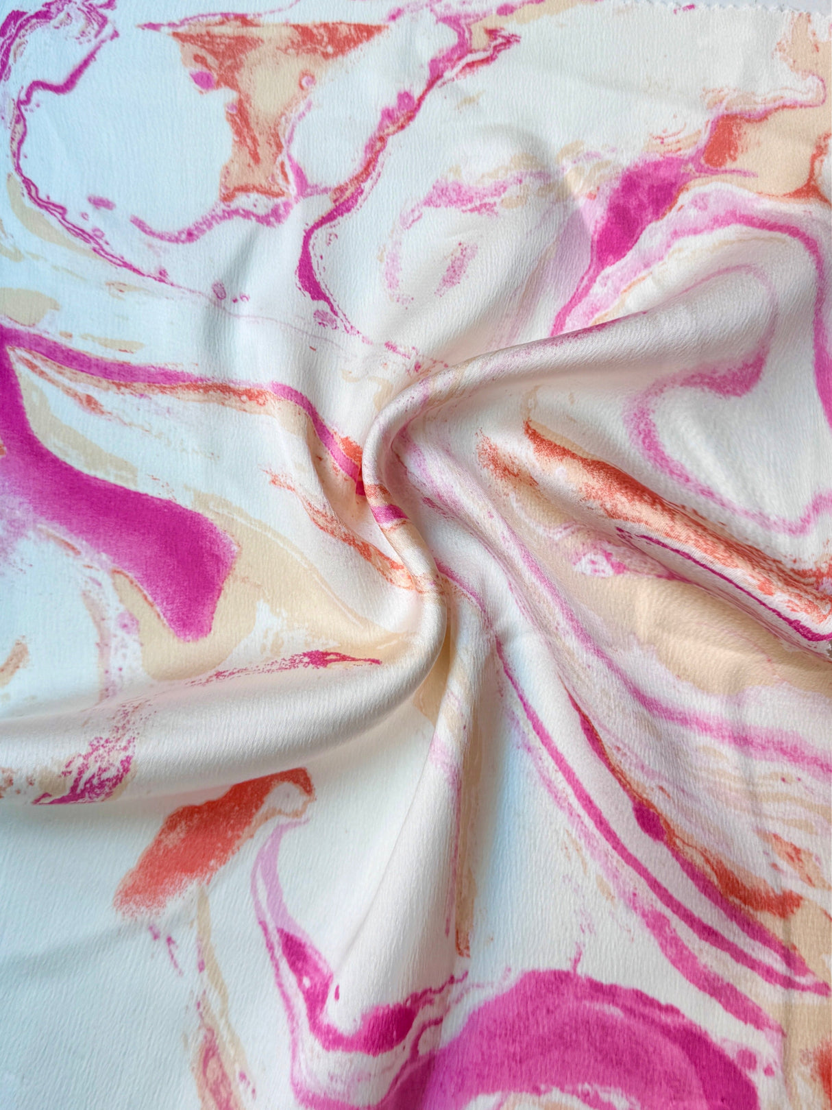 Printed Satin Marble Pink