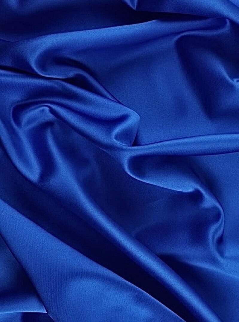Royal Blue Duchesse Satin