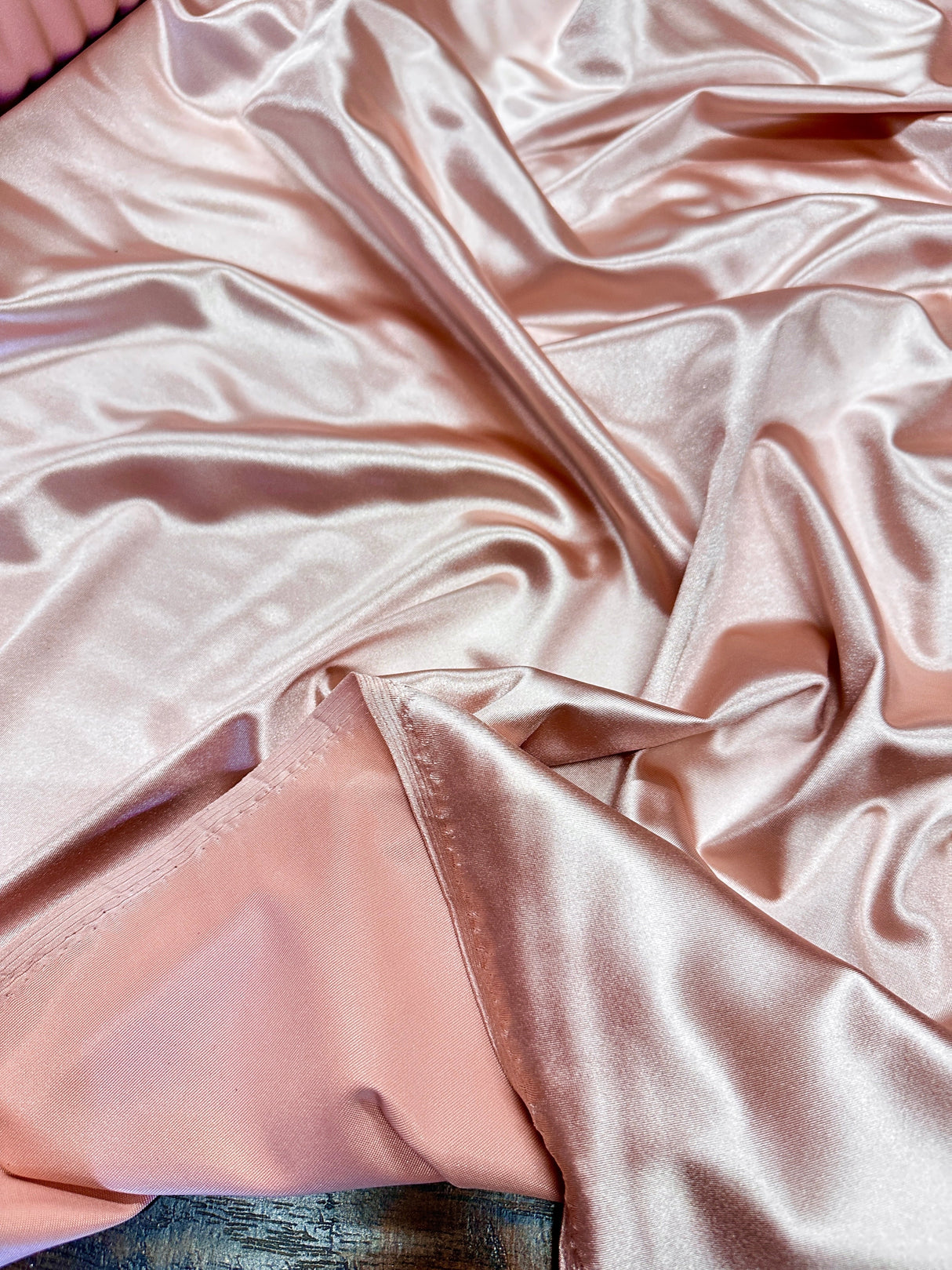 Shiny Nylon Spandex Blush