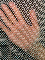 Rhinestone Diamond Fishnet Mesh