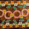 Rayon Fabric Rings of Polynesia Print