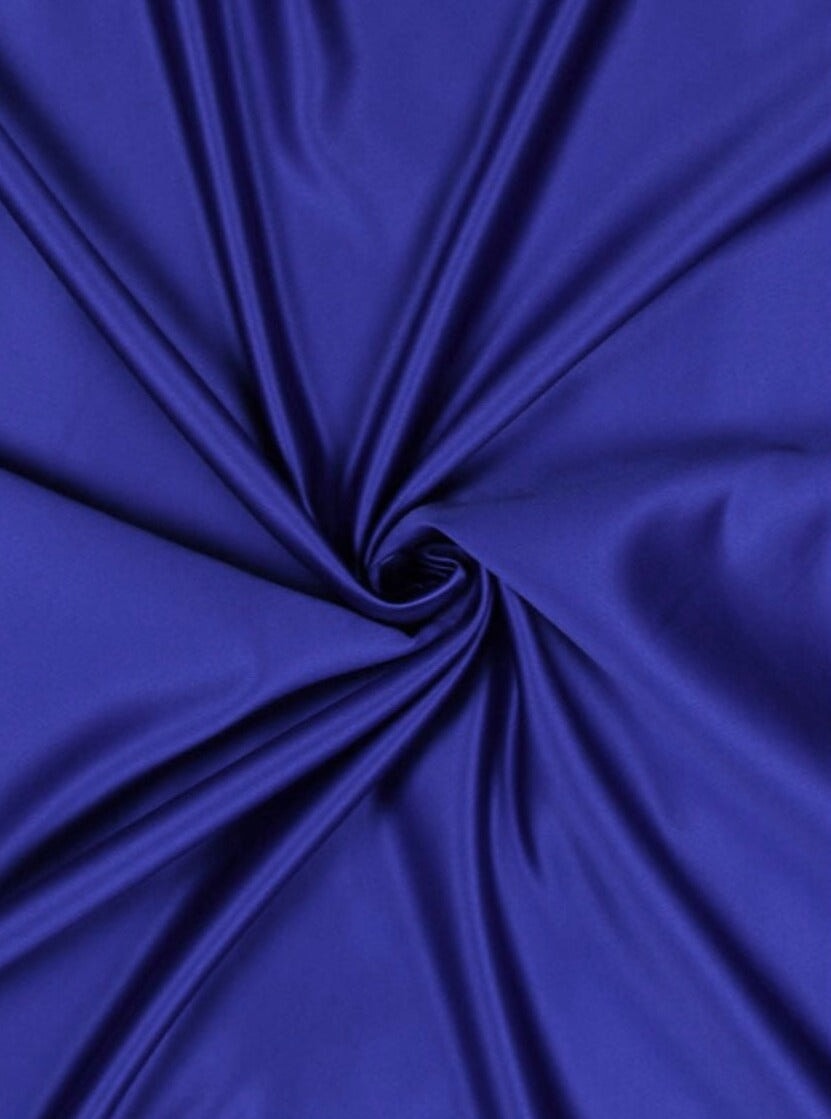 Stretch Duchesse Satin Royal Blue