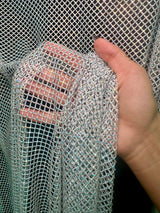 Rhinestone Diamond Fishnet Mesh