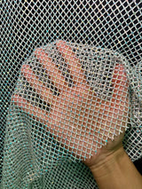Rhinestone Diamond Fishnet Mesh