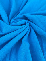 Turquoise Crinkle Cotton Gauze